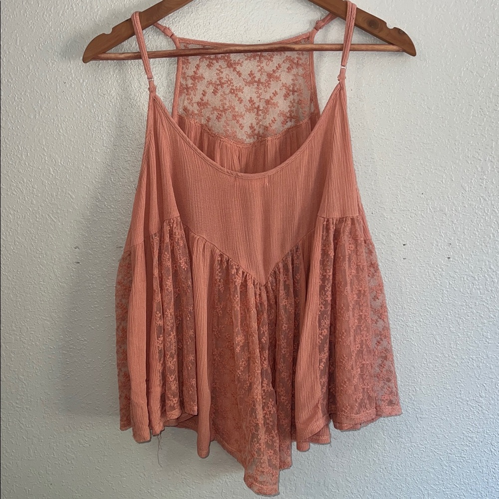 Taylor & Sage Coral Lace Cami Top - Picture 3 of 3